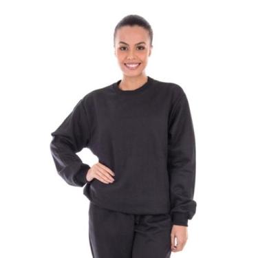 Imagem de Kit 2 Conjunto Moletom Fechado Tamanho:PCor:Preto - EBT Uniformes, P, 