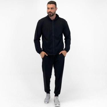 Imagem de Agasalho Sea Surf em Malha Tech Masculino, G, Preto