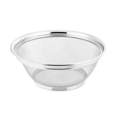 Imagem de Escorredor de Alimentos Inox 25cm arroz macarrão legumes - Clink