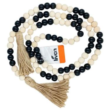 Imagem de Colar de Mesa Decorativo em Madeira 160cm Livon  Estilo Boho Chic