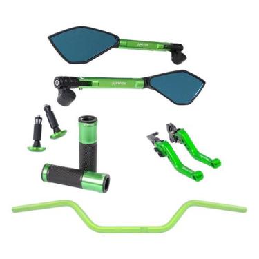 Imagem de Manete Retrovisor Peso Manopla Guidão Versys Ninja Z300 Z125 - Stark R
