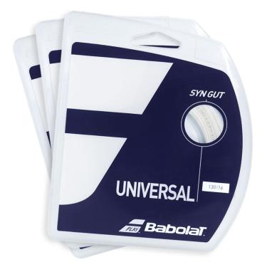 Imagem de Corda Babolat Synthetic Gut Universal 16L 1.30mm Branca - Pack com 03 Unidades-Unissex