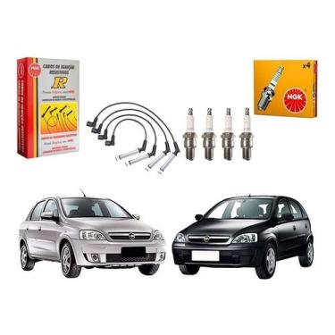 Imagem de Kit Vela Cabo Ngk Corsa Novo 1.0 2005 A 2012