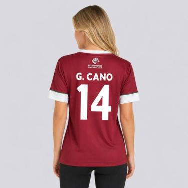 Imagem de Camisa Fluminense Chiado Feminina Grená 14 Cano - Braziline, M