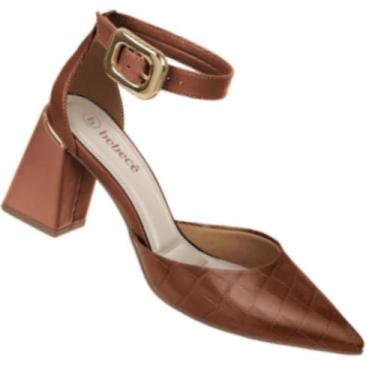 Imagem de Sapato Scarpin Bebece T7012-024 Feminino, Marrom, 36