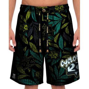 Imagem de (LANÇAMENTO) Bermuda Cyclone Veludo Green Forever, Preto, Verde, M