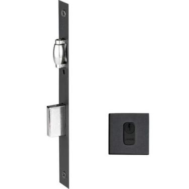 Imagem de Fechadura Pado Trinco Rolete RQ Black Broca 70mm Buz 74mm