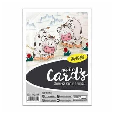 Imagem de Régua Médio Cards Apliques e Pinturas - Vaquinha - Decorart