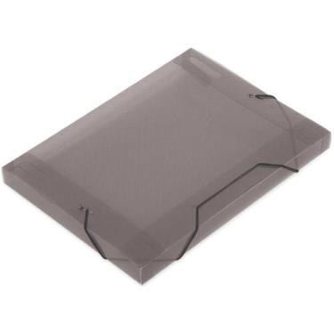 Imagem de Pasta Plástica Com Aba Elástica 5.5cm Fumê Golden Kraft, Unico