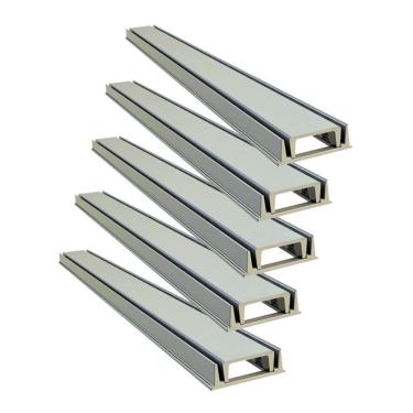 Imagem de Kit 5 Grelha Linear Invisivel 3253X5GDA para Captação de Agua com Caixilho Bege GDA Industria e Distribuidora