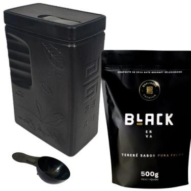 Imagem de Kit Tereré 1 Erva Mate Tereré Black Erva + Porta Erva Mate Black Erva 