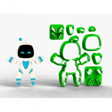 Imagem de Cortador Robô Astro Bot Mod 2 para Pasta Americana em Plástico PLA Biodegradável 8CM HB Formas e Cortadores