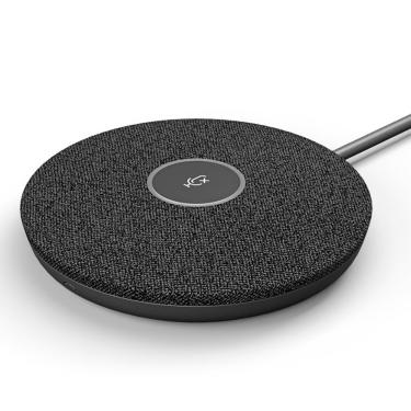 Imagem de Microfone Logitech Rally Mic Pod 989-000430 com Cancelamento de Eco e Filtro de IA Branco