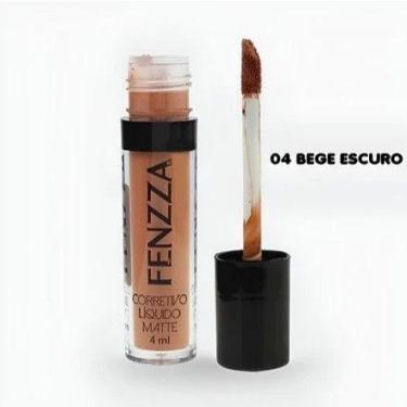 Imagem de Corretivo Liquido Matte Fenzza Alta Cobertura - 4ml Cor:04 BEGE ESCURO