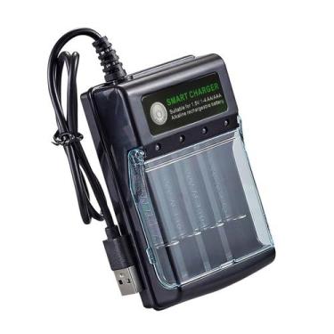 Imagem de Carregador de Pilhas ZUDILYO 1,5V 4 Slots Deslizante com LED