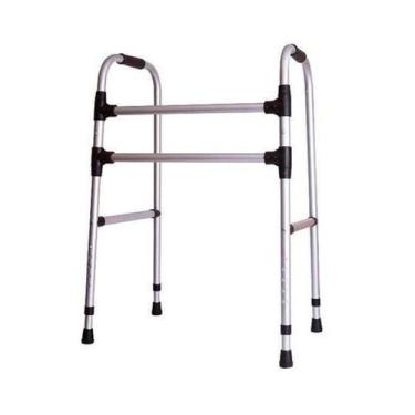 Imagem de Andador para Caminhada Apoio Adulto Idoso Reabilitação Dobrável 2 Barr