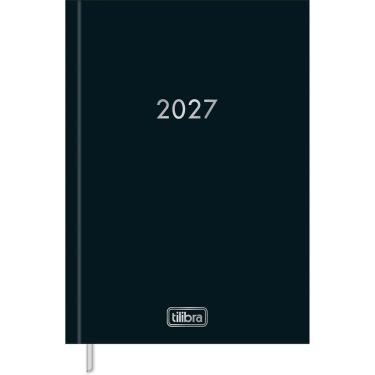 Imagem de Agenda Executiva Tilibra Napoli Costurada Diária 13,4 X 19,2 cm 1 Unidade Preta
