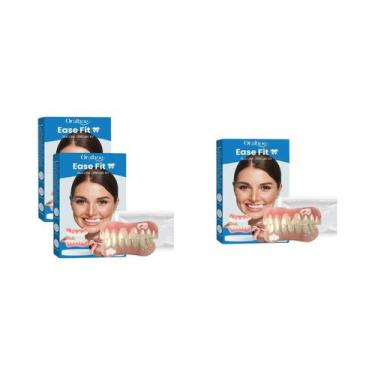 Imagem de Próteses Dentárias De Silicone, Conjunto Completo Para Sobrepor Sobre 