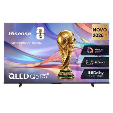 Imagem de Smart TV Hisense 75" 4K QLED, Sistema Vidaa, Dolby Vision e Atmos e Mo