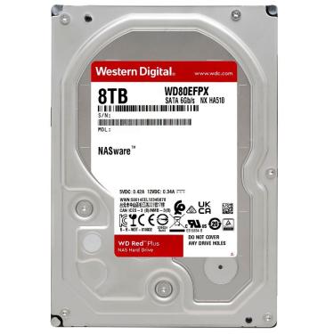 Imagem de HD Western Digital WD80EFPX Armazenamento Robusto para nas de Alto Desempenho com Tecnologia Nasware 3.0 5640 RPM 8TB