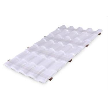 Imagem de Telha PVC Colonial 2,30x0,86m Transparente Lux Telhas