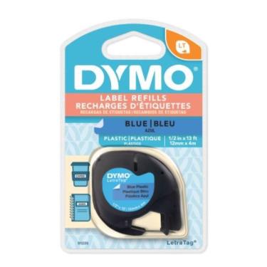 Imagem de Fita plástica dymo para rotulador eletrônico LetraTag azul (12mm x 4m)