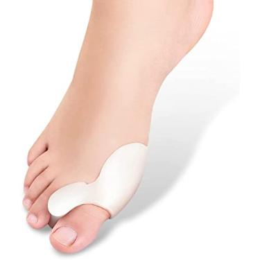 Imagem de Cuidados com os pés Hallux Valgus Separador de dedos de silicone de furo único para uso diário dois tamanhos Elitzia ETFT006 (Size S for big toe)