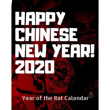 Imagem de Feliz ano novo chinês! Calendário do ano 2020: Planejador semanal datado: Celebre o ano novo chinês com esta lembrança da astrologia do festival da primavera... Presentes de calendário lunar de ano novo oriental de Yang
