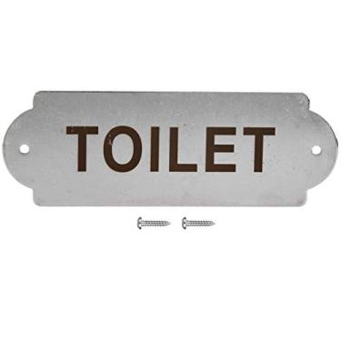 Imagem de Placa de placa de porta, placa de porta da casa, resistente ao desgaste para cerca com (vaso sanitário)