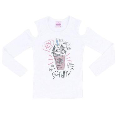 Imagem de Blusa M.Longa Infantil Ciganinha em malhão Tricô  Nº 4 Ao 10