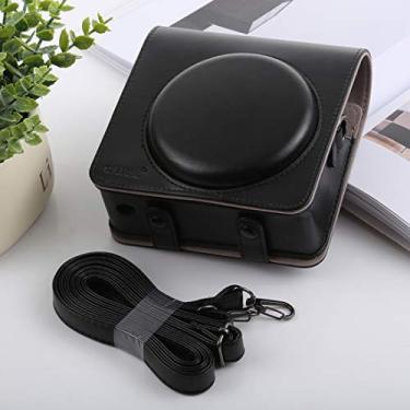 Imagem de HONGYAN capa da câmera Estilo retro Capa de Câmara de Capa de Pu Capa de Couro PU com alça para Fujifilm Square SQ6 acessórios para câmera