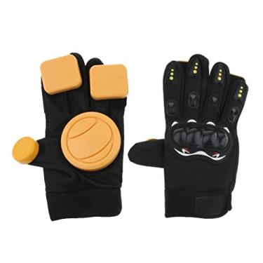 Imagem de Newmind Luvas deslizantes para skate longboard proteção da palma do freio – Quatro deslizantes