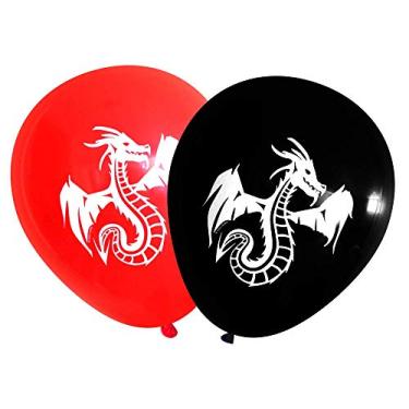 Imagem de Balões de dragão (16 peças) por Nerdy Words multicoloridos NWBNDGNRB001