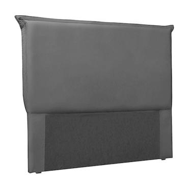 Imagem de Cabeceira Queen Size 1,60m Trento Pu Preto - Gran Belo