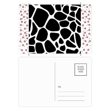 Imagem de Girafa Animal Art Grain Ilustração Padrão Natal Flor Celebração Cartão postal Bênção