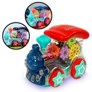 Trem Trenzinho À Pilha Com Trilhos Brinquedo Infantil