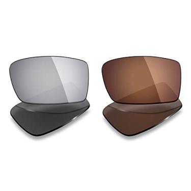Imagem de 2 pares de lentes polarizadas de substituição da Mryok para óculos de sol Oakley X Squared – Opções