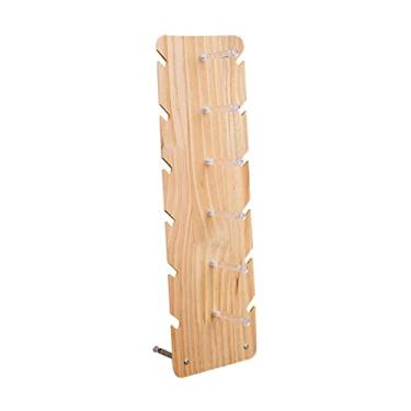 Imagem de Amagogo Suporte de armação de óculos de madeira transparente elevador de degraus para artesanato exposições multicamadas organizador de óculos de sol, seis pares