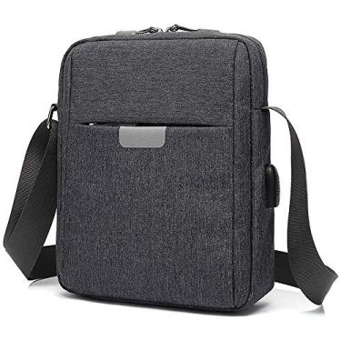 Imagem de Bolsa de ombro durável para homens e mulheres, bolsa para laptop para tablet de 10 polegadas, adequada para negócios, passeios de um dia, bolsa de ombro para homem com itens pequenos ao ar livre