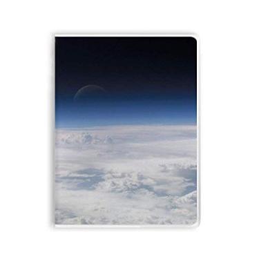 Imagem de Caderno de Nuvens Brancas para Atmosfera Caderno Capa de Goma Diário Capa Macia