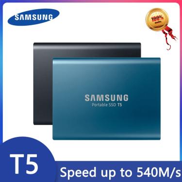 Imagem de Samsung t5 externo ssd usb3.1 gen2 (10gbps) 500gb disco rígido externo de estado sólido 1tb 2tb