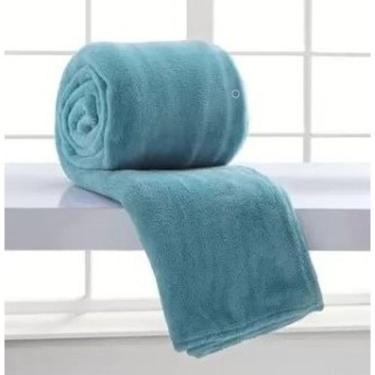 Imagem de Manta Soft Cobertor Solteiro Microfibra Antialérgico Verde Tifanny