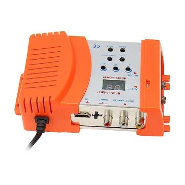 Imagem de Modulador de AV para RF, Brilho de Vídeo Ajustável AC 90-240V Suporte a Várias Resoluções Interface Multimídia HD para Conversor de RF de Computador para TV Doméstica (plugue americano)