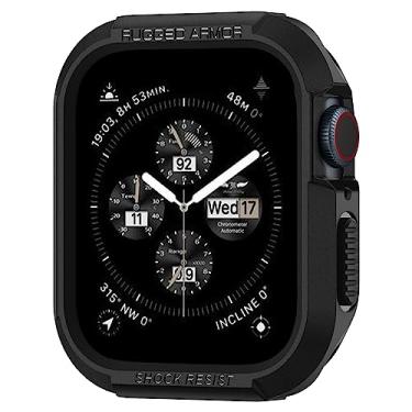 Imagem de Spigen Rugged Armor Protetor projetado para Apple Watch Case Série 8/7 (41mm) e Série SE2/6/SE/5/4 (40mm) - Preto