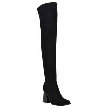 Imagem de Nine West Bota feminina Begone Over the Knee, Preto 002, 39