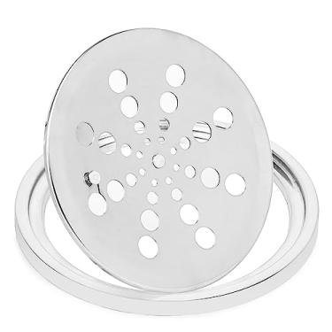 Imagem de Ralo Grelha 10X10 Redondo Com Caixilho Fecho Sistema Abre e Fecha Para Banheiro