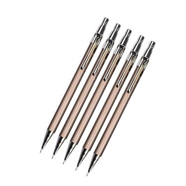 Imagem de Lurrose Conjunto De 12 Unidades lapiseira lápis com minas pontas de recarga de lápis metal completo definir b1001