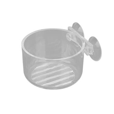 Imagem de Alimentador de Minhoca Vermelho Cone de Aquário, Estrutura Estável Transparente Reutilizável Alimentador de Peixe Minhoca Vermelho com Sucção para Peixes Tropicais