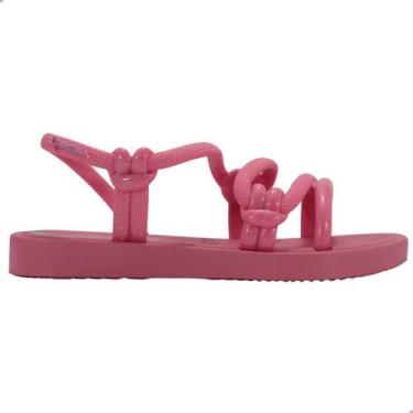 Imagem de Sandália Infantil Rasteira Ipanema Solar Brilha Rosa/Rosa Glitter