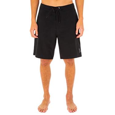 Imagem de Hurley Short masculino One and Only sólido de 50,8 cm, preto/cinza escuro, 71 cm